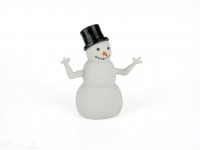 CreativeTools.se - PackshotCreator - 3D printed - ZPrinter - Snowman figure - Snögubbe